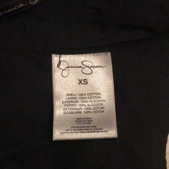 XS Jessica Simpson Bustier style zip up crop top - Picture 4 of 7